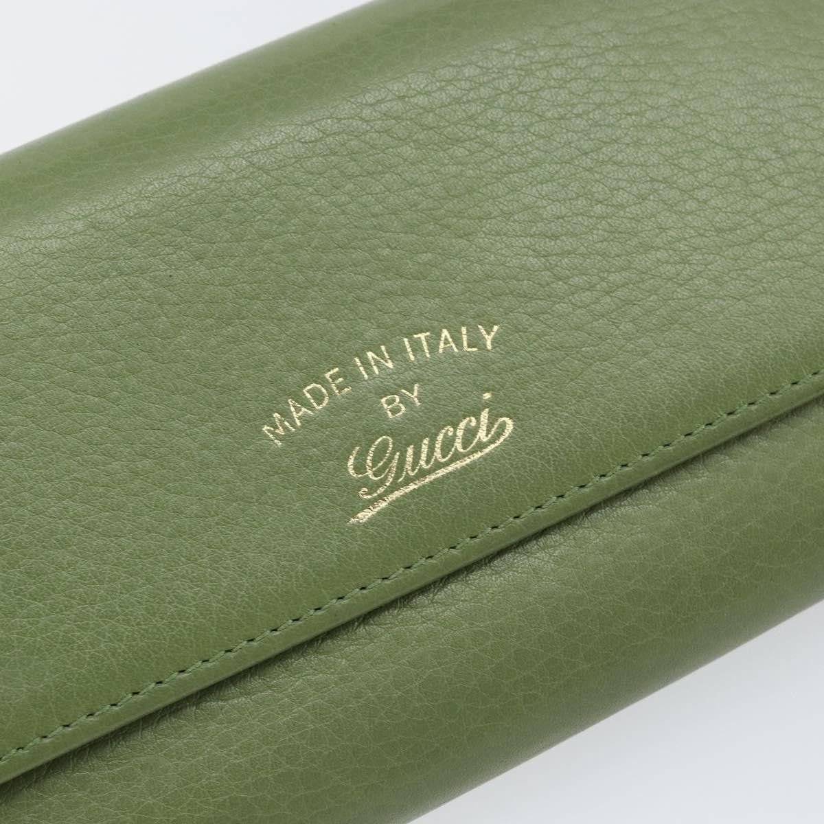 Gucci Gucci Logo Embossed Continental Wallet Leather Size ONE SIZE - 18 Thumbnail