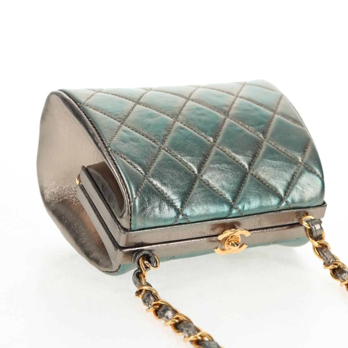 Chanel Chanel Vintage Chain Frame Bag Quilted Lambskin Size ONE SIZE - 23 Thumbnail