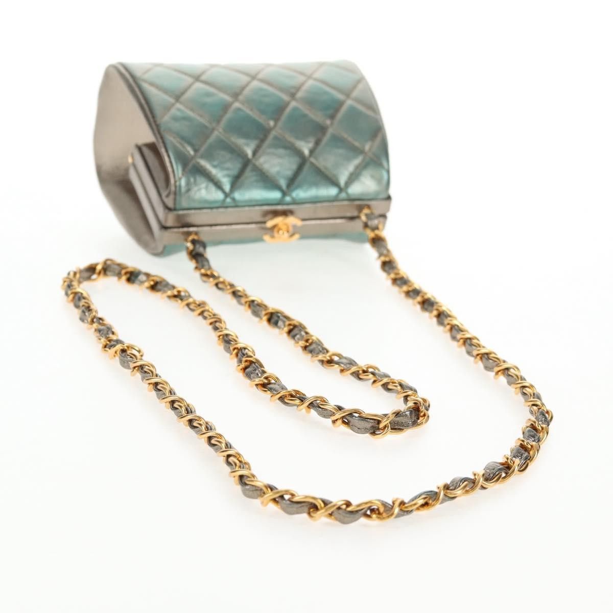 Chanel Chanel Vintage Chain Frame Bag Quilted Lambskin Size ONE SIZE - 8 Thumbnail