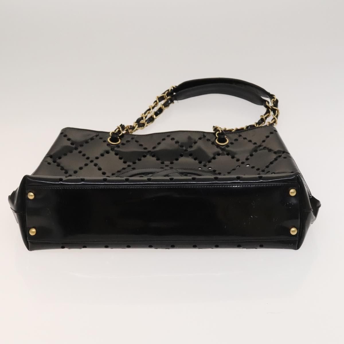 Chanel Chanel CC Chain Tote Perforated Patent Size ONE SIZE - 13 Thumbnail