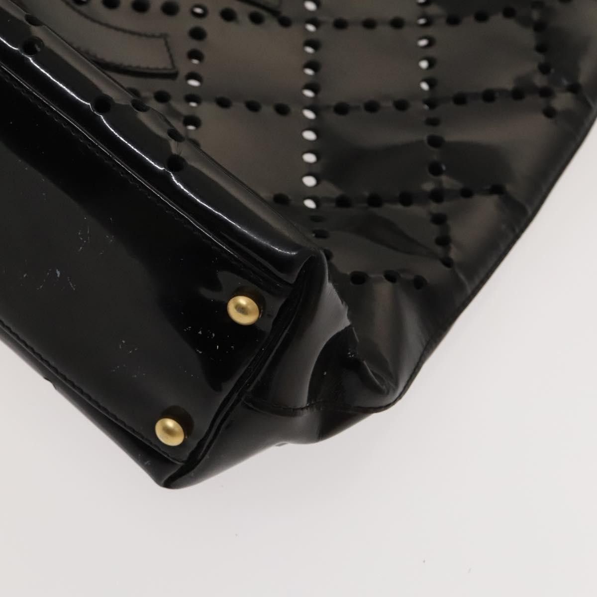 Chanel Chanel CC Chain Tote Perforated Patent Size ONE SIZE - 7 Thumbnail