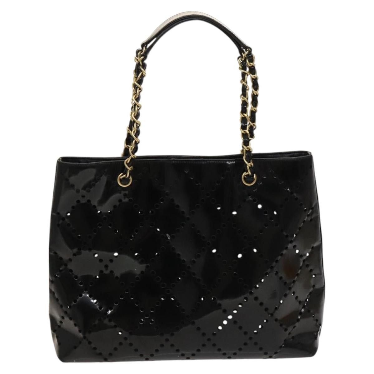 Chanel Chanel CC Chain Tote Perforated Patent Size ONE SIZE - 2 Thumbnail
