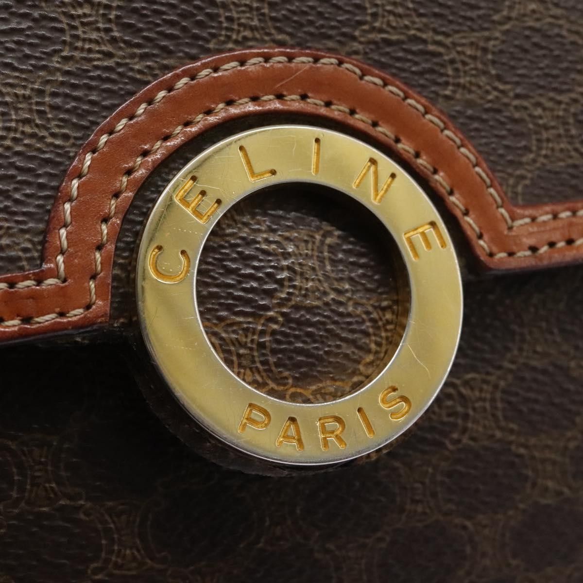 Celine Celine Vintage Macadam Circle Logo Shoulder Bag Canvas and Leather Size ONE SIZE - 12 Thumbnail