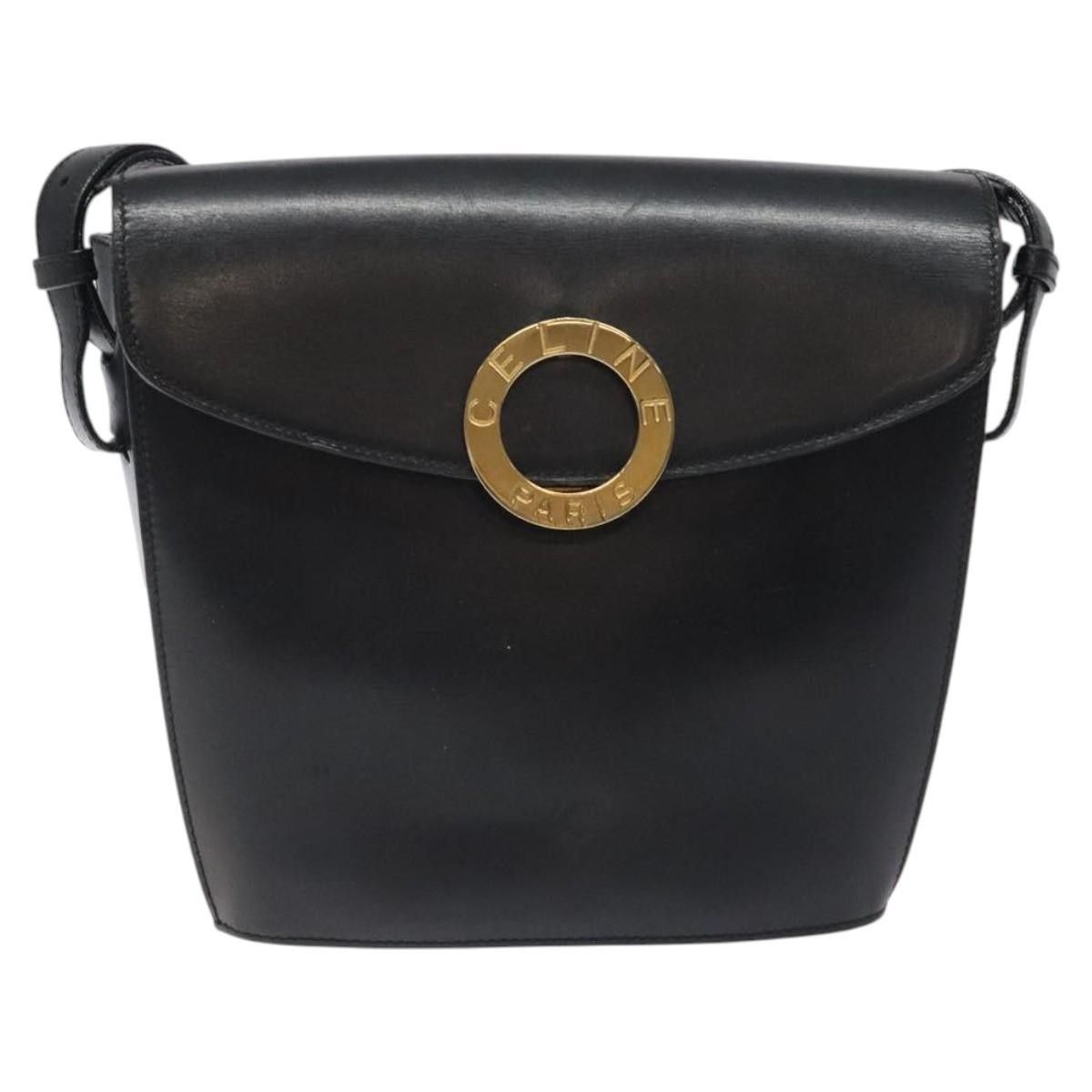 Celine Celine Vintage Circle Logo Crossbody Bag Leather Size ONE SIZE - 19 Thumbnail