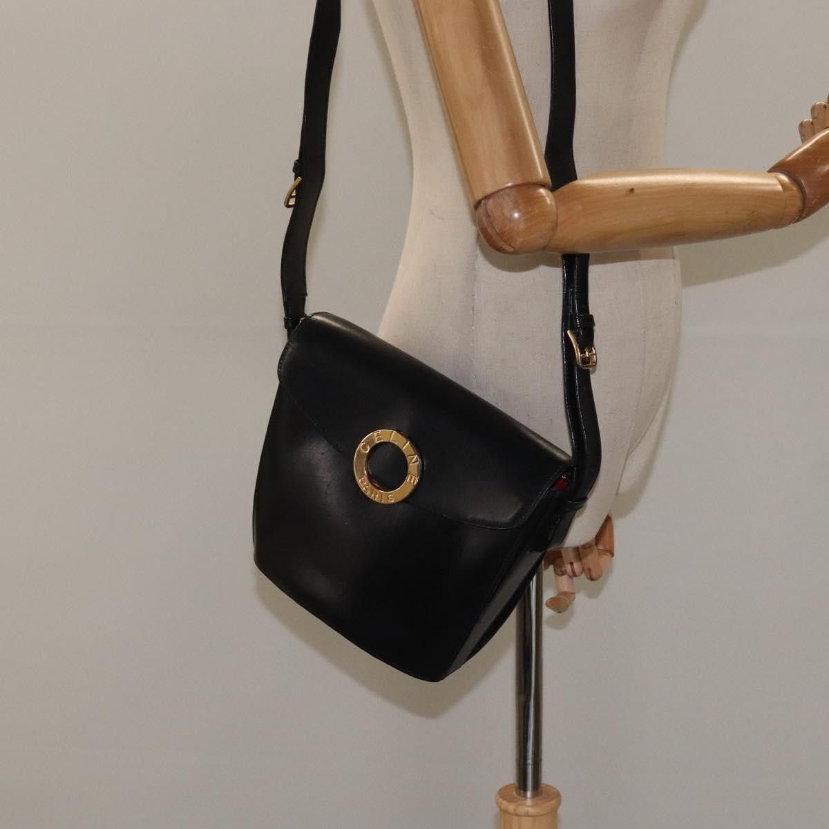 Celine Celine Vintage Circle Logo Crossbody Bag Leather Size ONE SIZE - 14 Thumbnail