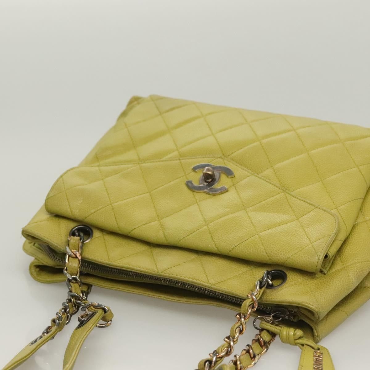 Chanel Chanel Vintage Front Pocket Shoulder Bag Quilted Caviar Size ONE SIZE - 18 Thumbnail
