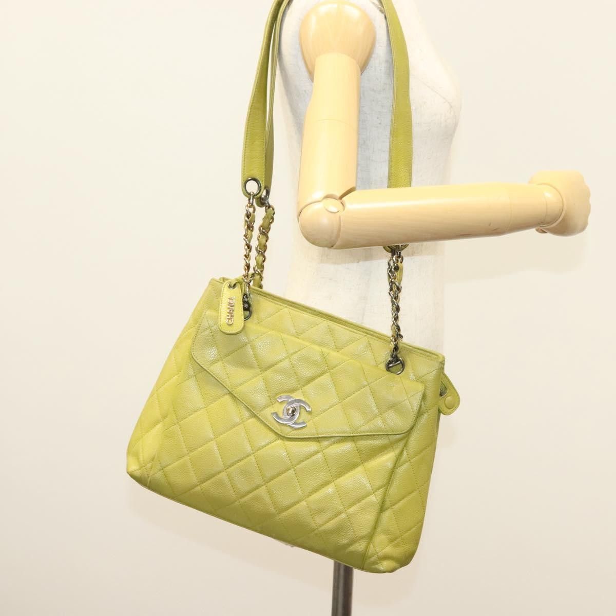 Chanel Chanel Vintage Front Pocket Shoulder Bag Quilted Caviar Size ONE SIZE - 16 Thumbnail