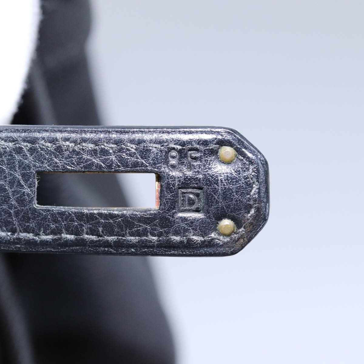 Hermes Hermes Birkin Handbag Black Clemence with Palladium Hardware Size ONE SIZE - 23 Thumbnail
