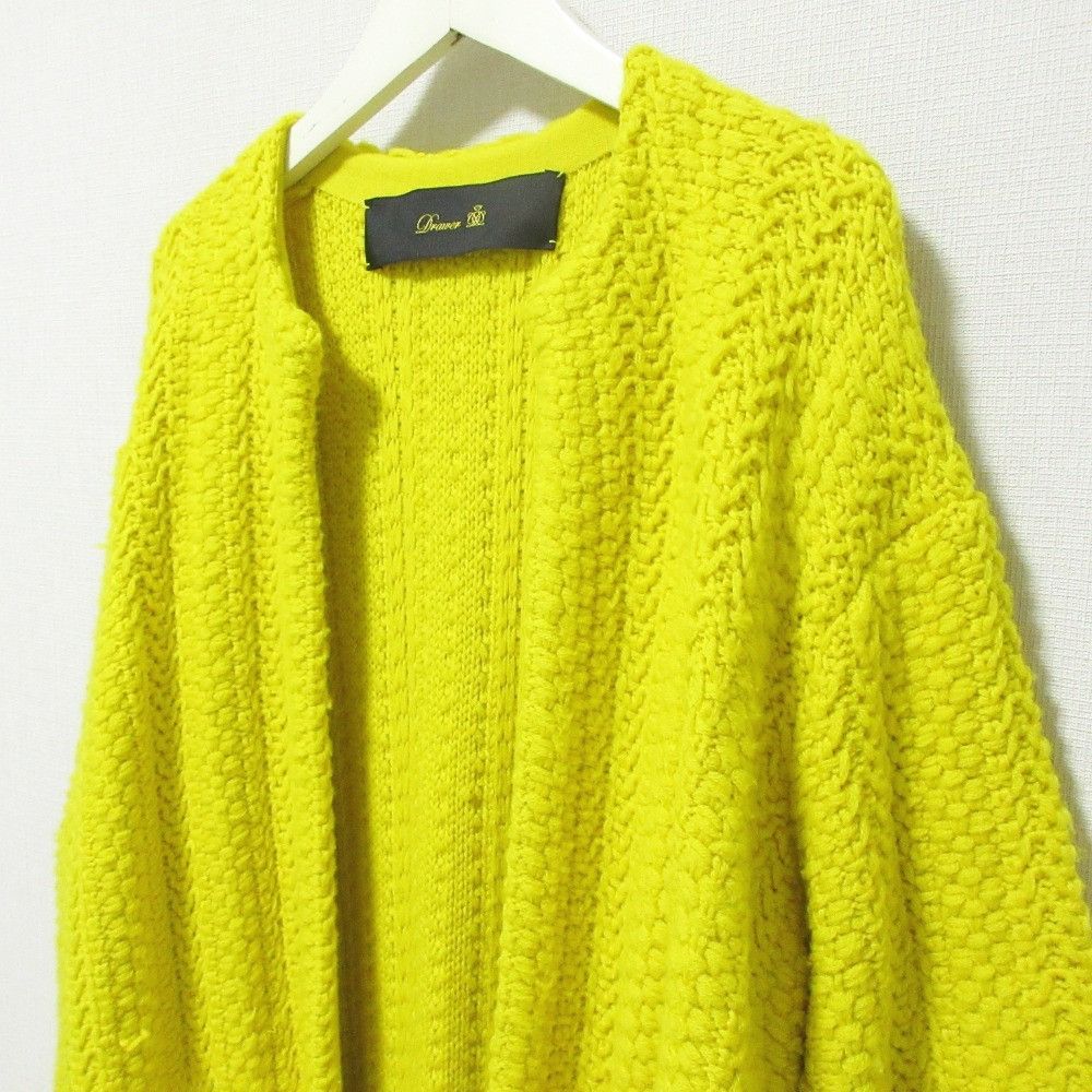 Other Other Drawer Fox Fur Knit Long Coat Natural Material Outerwear 6525-106-0604 DUTY FREE for USA Size ONE SIZE - 4 Thumbnail