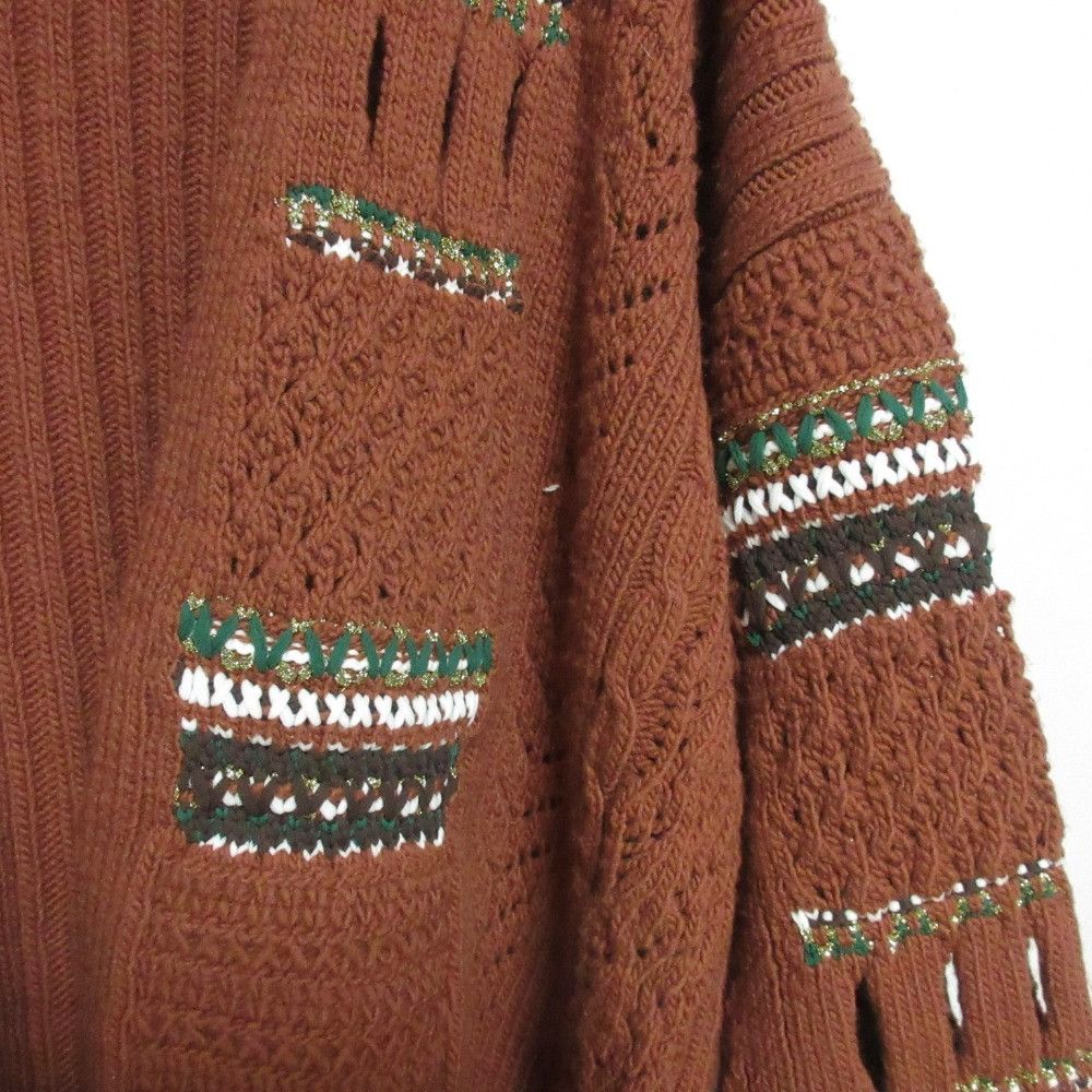 Other Other Mame Kurogouchi Oversized Chunky Knit Cardigan Knit Cardigan Cotton Tops MM20PF-KN719 DUTY FREE for USA Size ONE SIZE - 4 Thumbnail