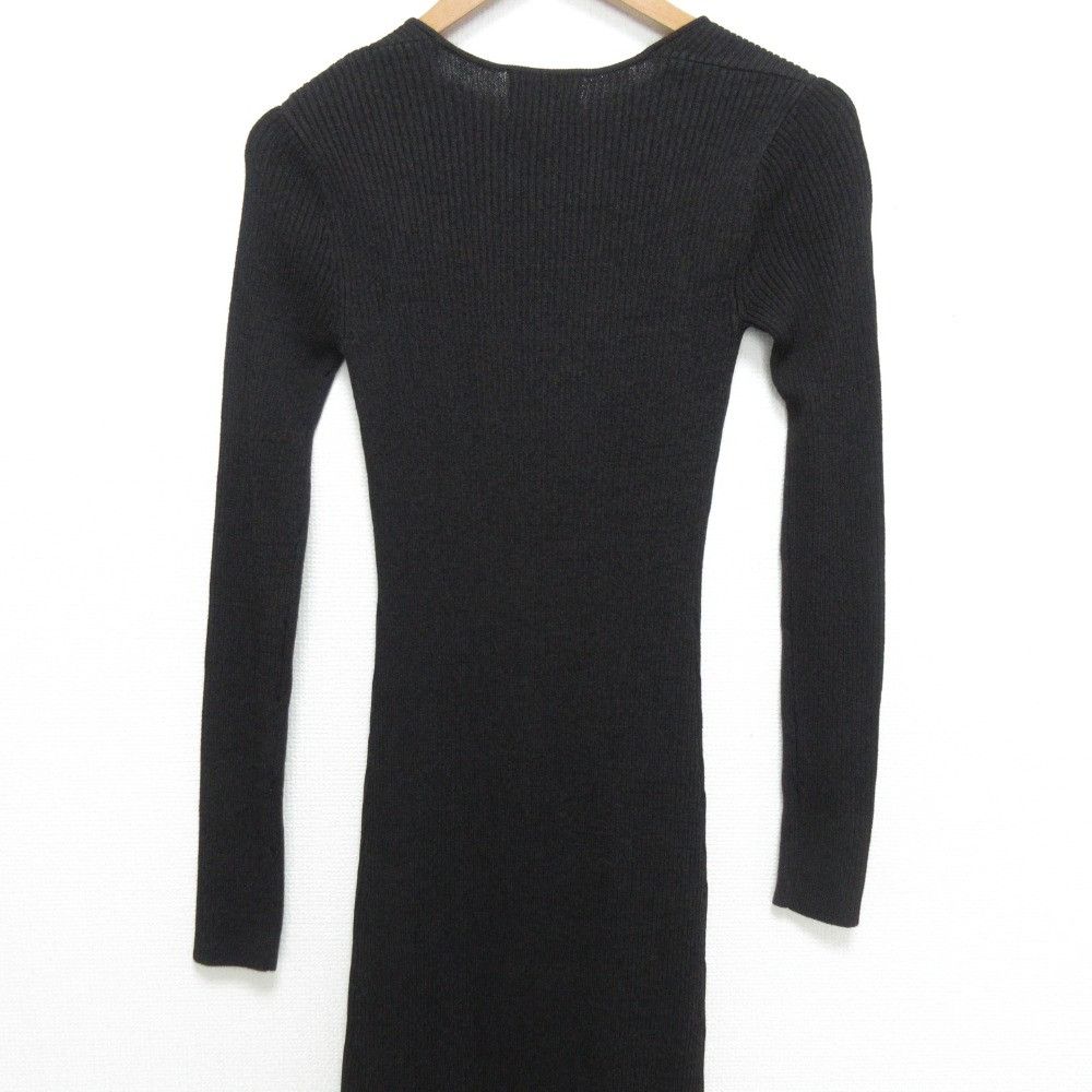 Other Other Ganni Stretch Wide Neck Long Rib Knit Dress Others Dresses DUTY FREE for USA Size ONE SIZE - 4 Thumbnail