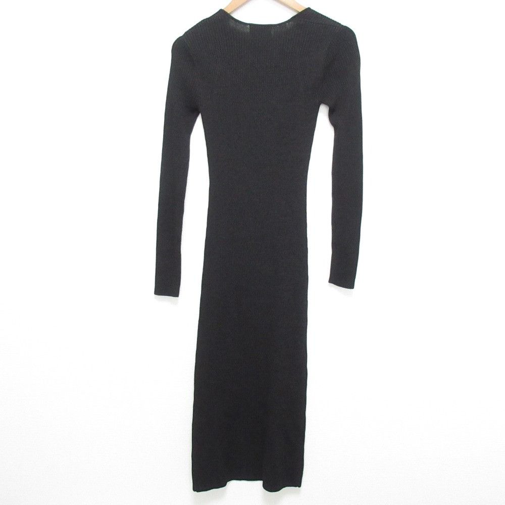 Other Other Ganni Stretch Wide Neck Long Rib Knit Dress Others Dresses DUTY FREE for USA Size ONE SIZE - 2 Thumbnail