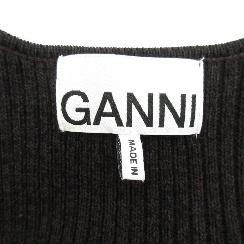 Other Other Ganni Stretch Wide Neck Long Rib Knit Dress Others Dresses DUTY FREE for USA Size ONE SIZE - 6 Thumbnail