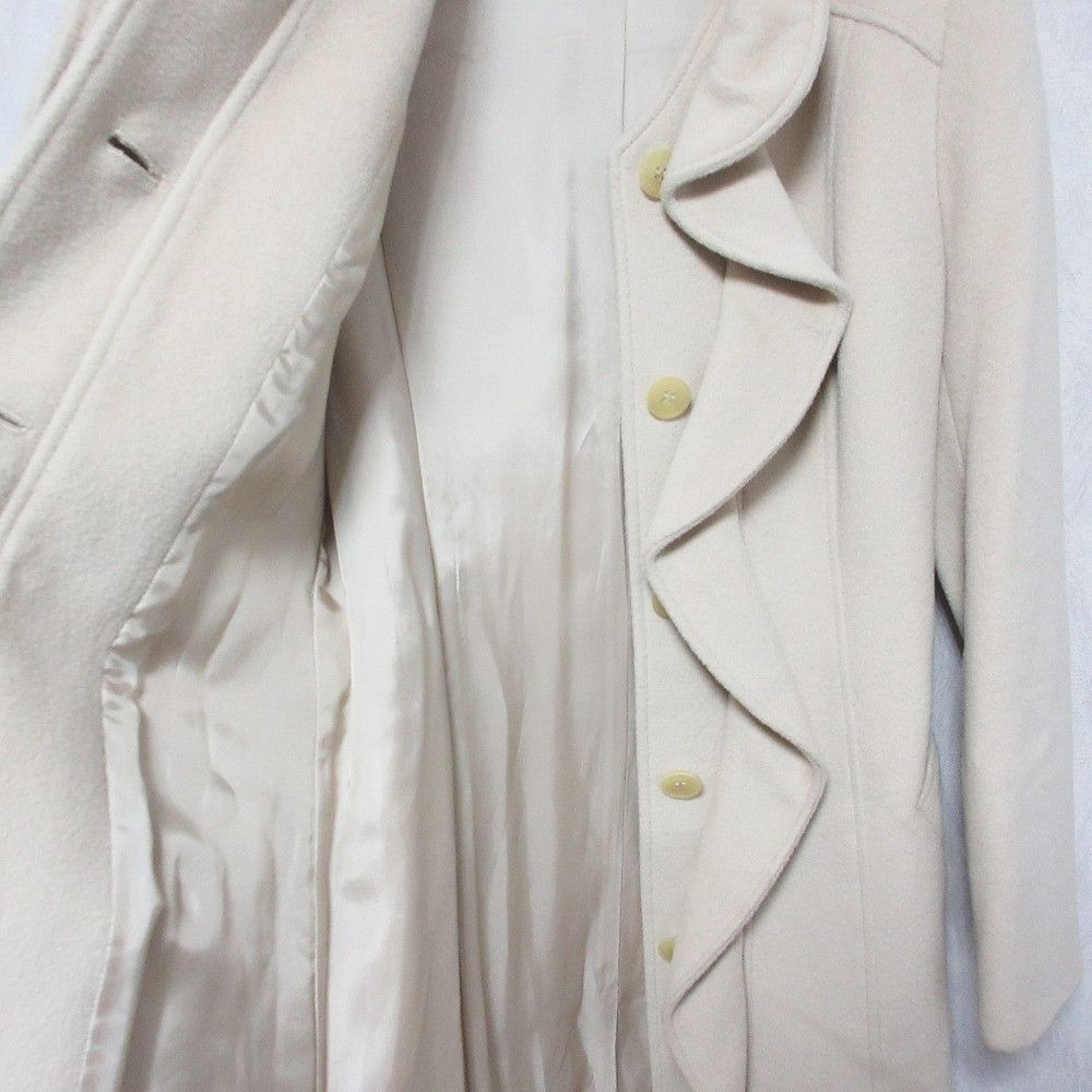 Other Other CITRUS NOTES Frill Design Angora Wool Long Coat Others Outerwear DUTY FREE for USA Size ONE SIZE - 4 Thumbnail