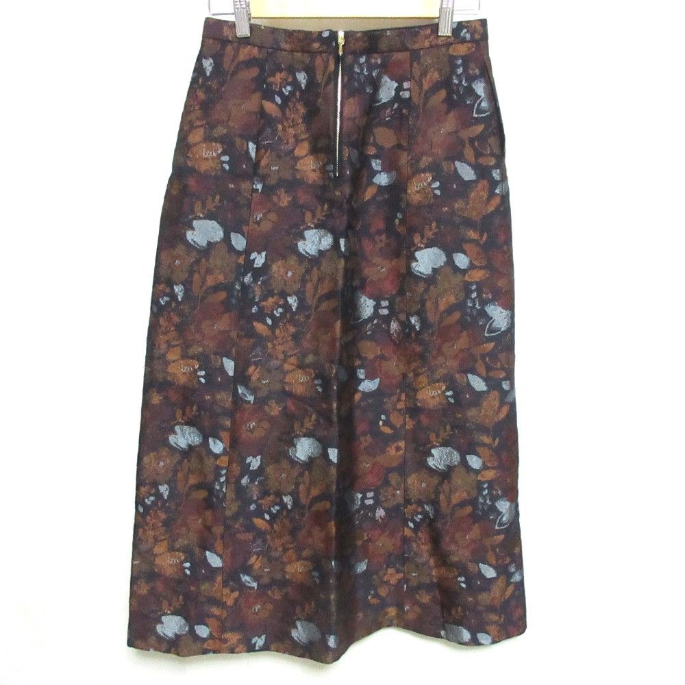 Other Other Drawer Flower Jacquard Silk Blend Maxi Skirt Others Skirts DUTY FREE for USA Size ONE SIZE - 2 Thumbnail