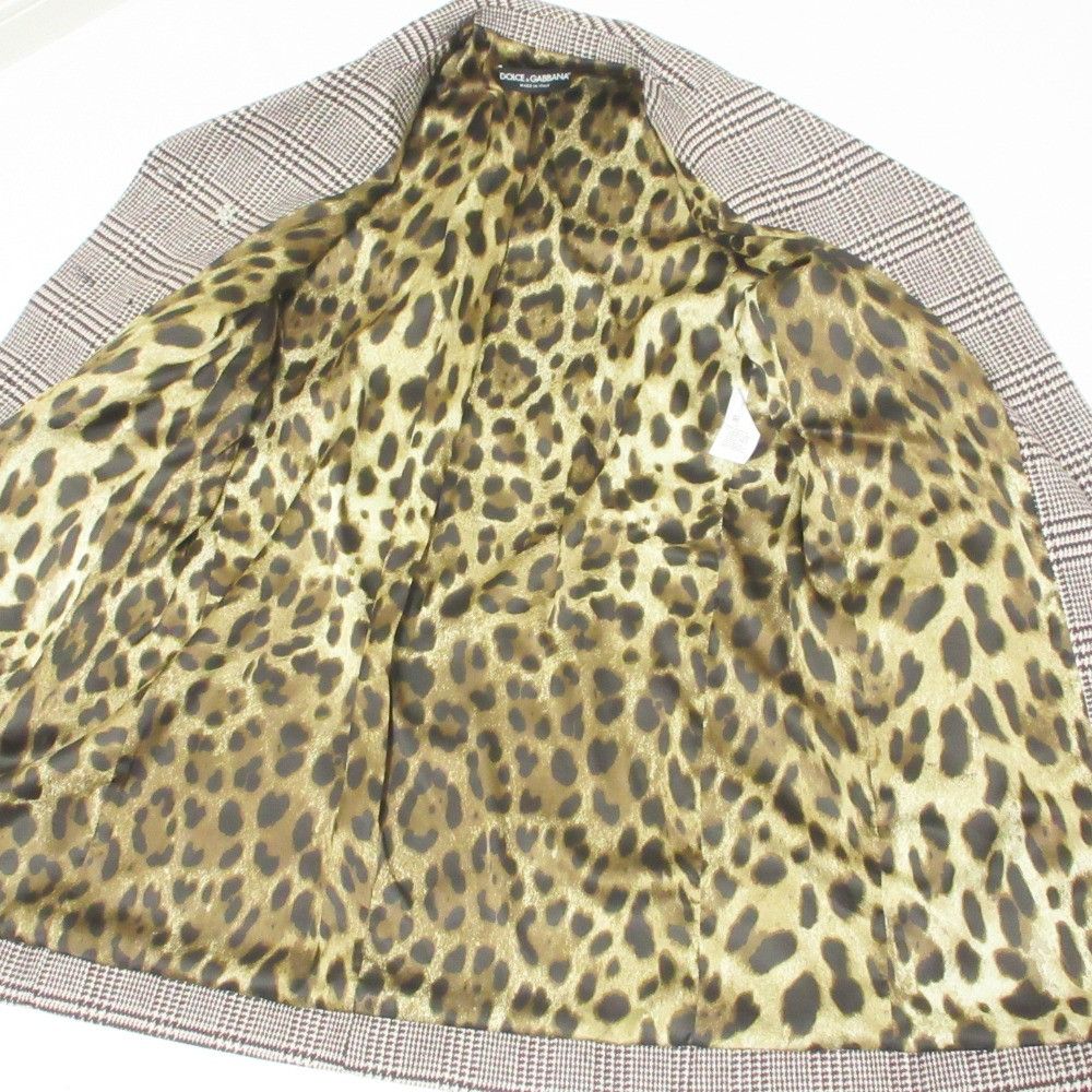 Dolce & Gabbana Dolce & Gabbana Dolce&Gabbana Houndstooth Wool Coat Cotton Outerwear DUTY FREE for USA Size ONE SIZE - 6 Thumbnail