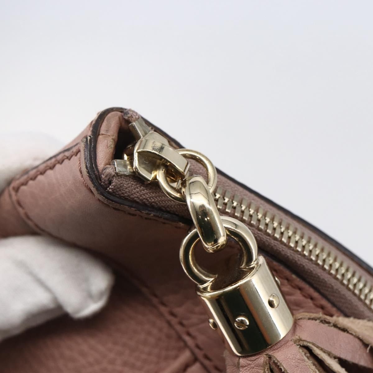 Gucci Gucci Soho Zip Tote Leather Size ONE SIZE - 13 Thumbnail