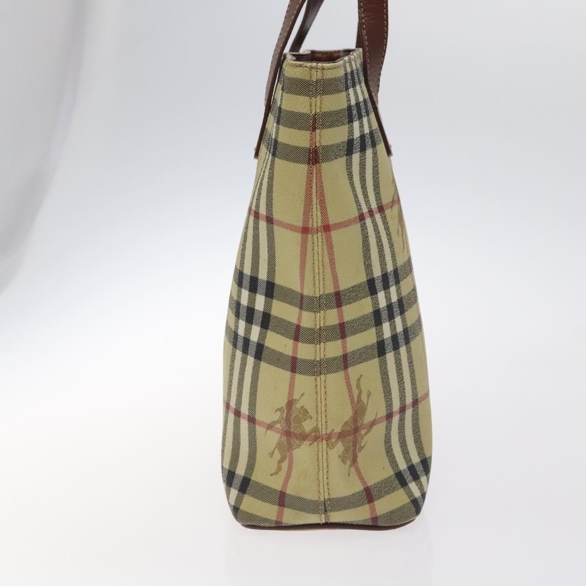 Burberry Burberry Top Handle Tote Haymarket Coated Canvas Size ONE SIZE - 3 Thumbnail