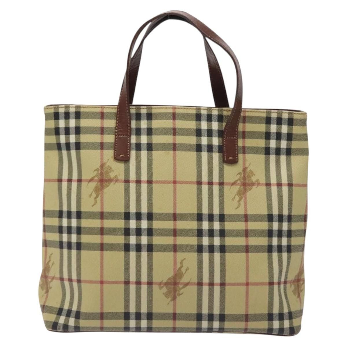 Burberry Burberry Top Handle Tote Haymarket Coated Canvas Size ONE SIZE - 17 Thumbnail