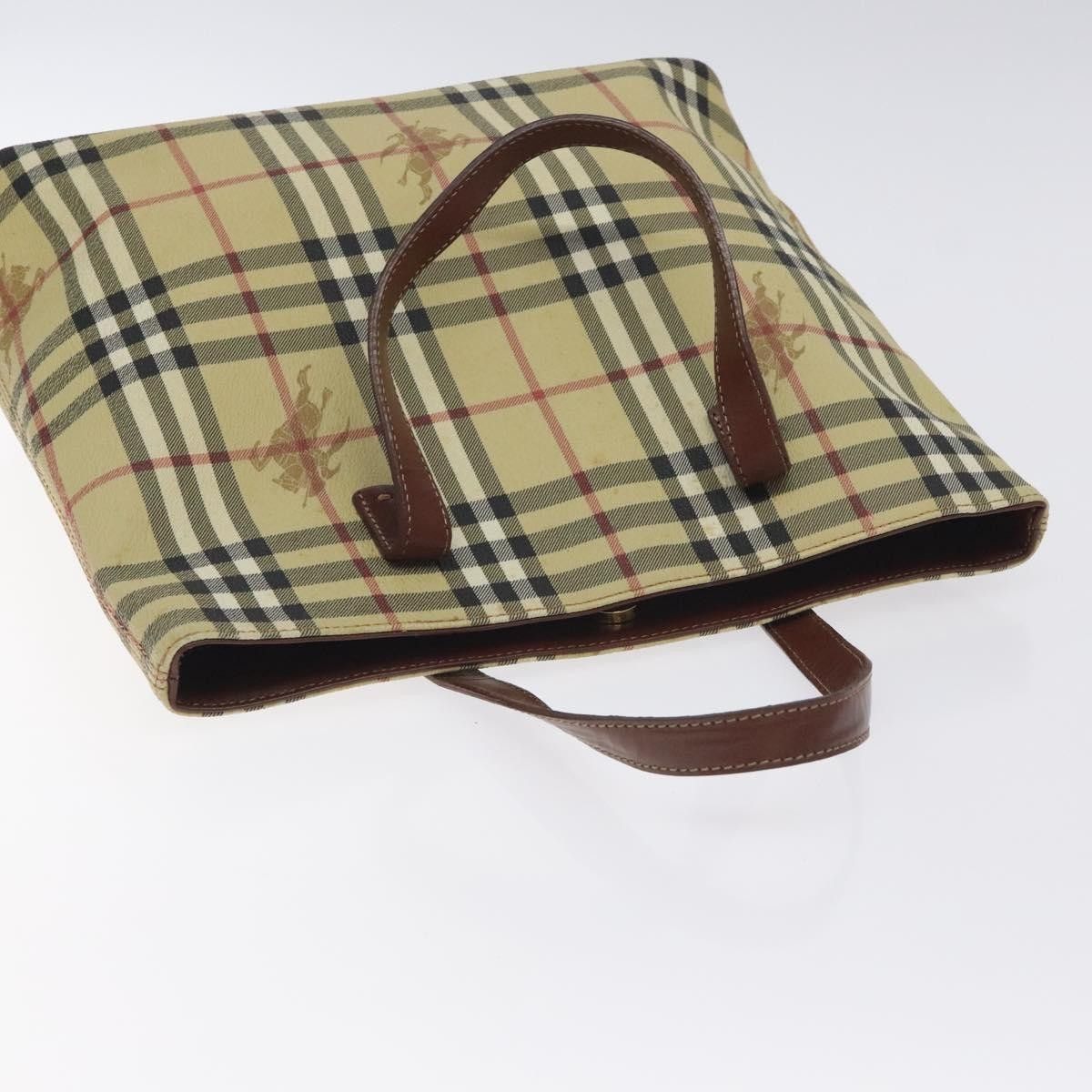 Burberry Burberry Top Handle Tote Haymarket Coated Canvas Size ONE SIZE - 15 Thumbnail