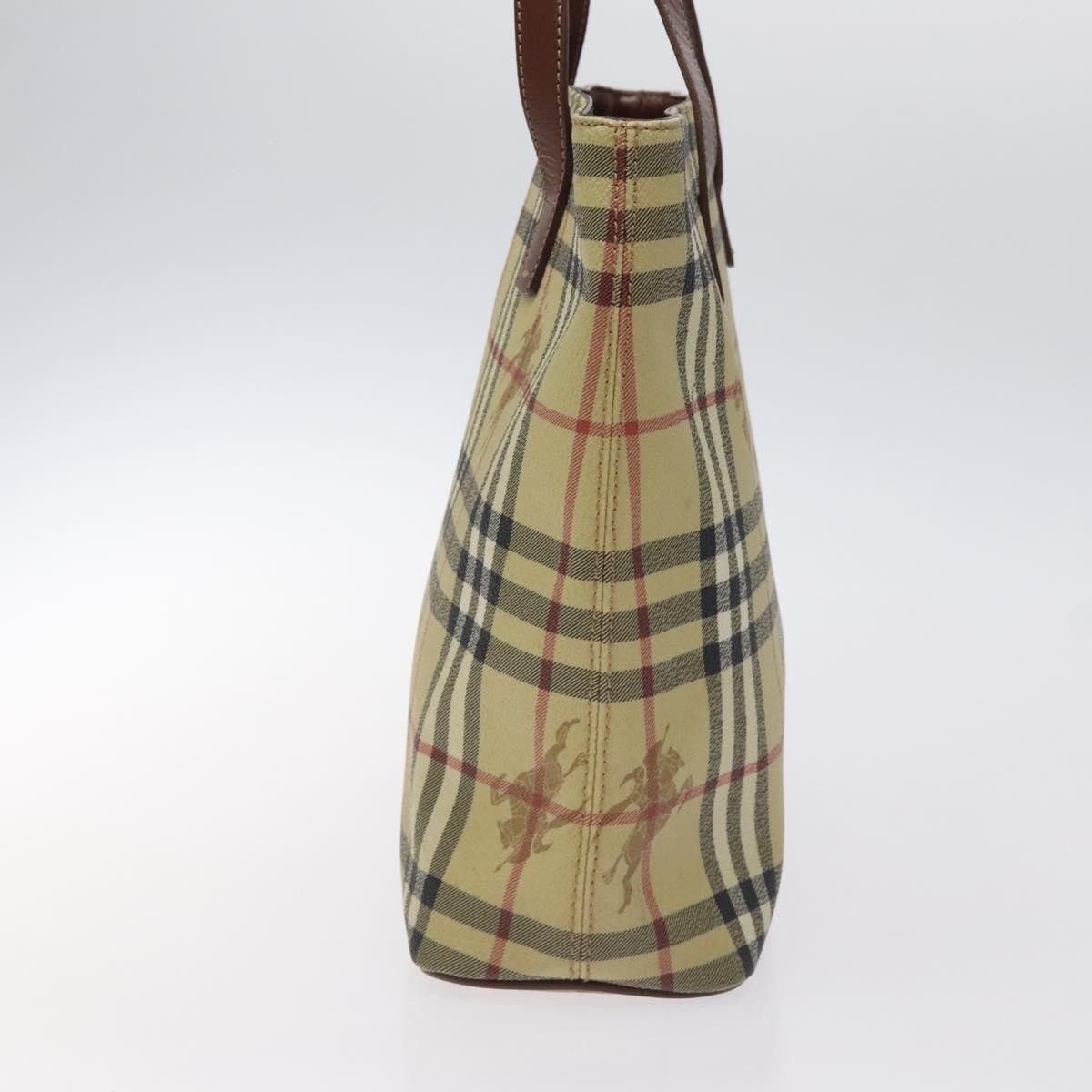 Burberry Burberry Top Handle Tote Haymarket Coated Canvas Size ONE SIZE - 4 Thumbnail