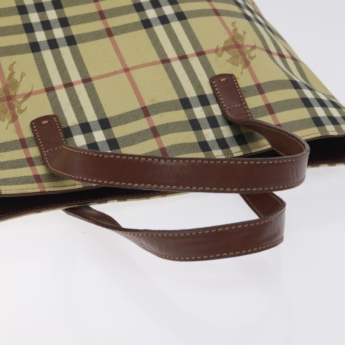 Burberry Burberry Top Handle Tote Haymarket Coated Canvas Size ONE SIZE - 8 Thumbnail