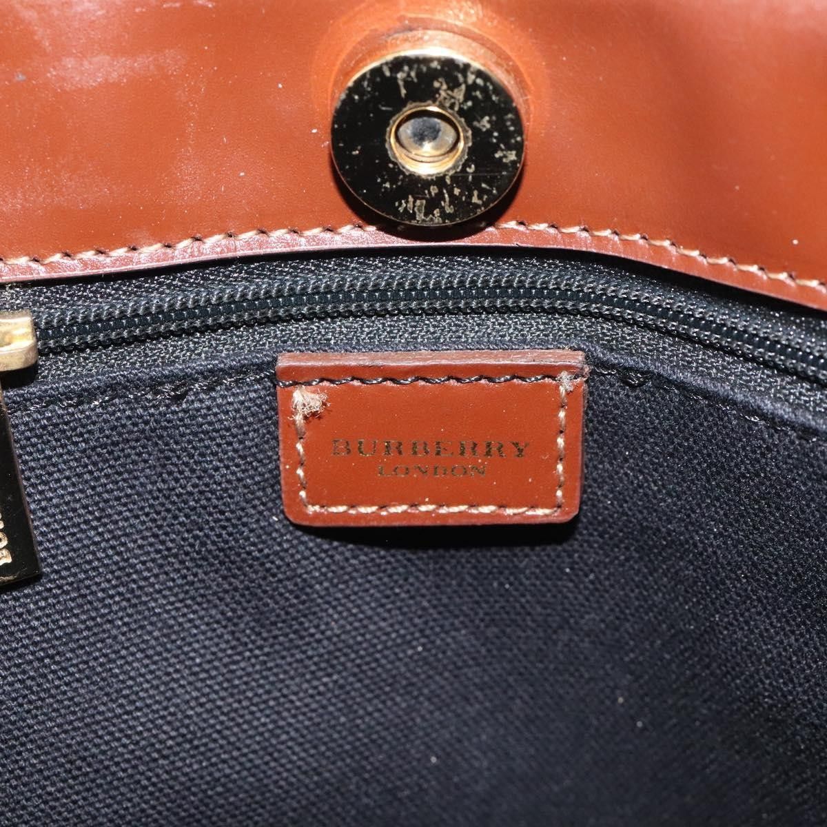 Burberry Burberry Top Handle Tote Haymarket Coated Canvas Size ONE SIZE - 7 Thumbnail