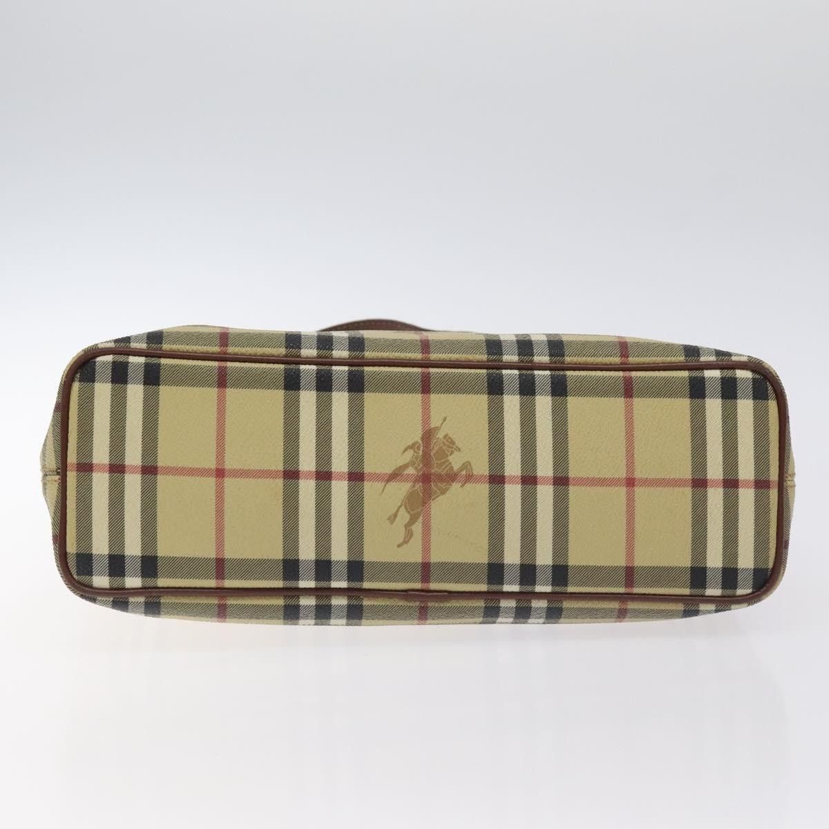 Burberry Burberry Top Handle Tote Haymarket Coated Canvas Size ONE SIZE - 14 Thumbnail
