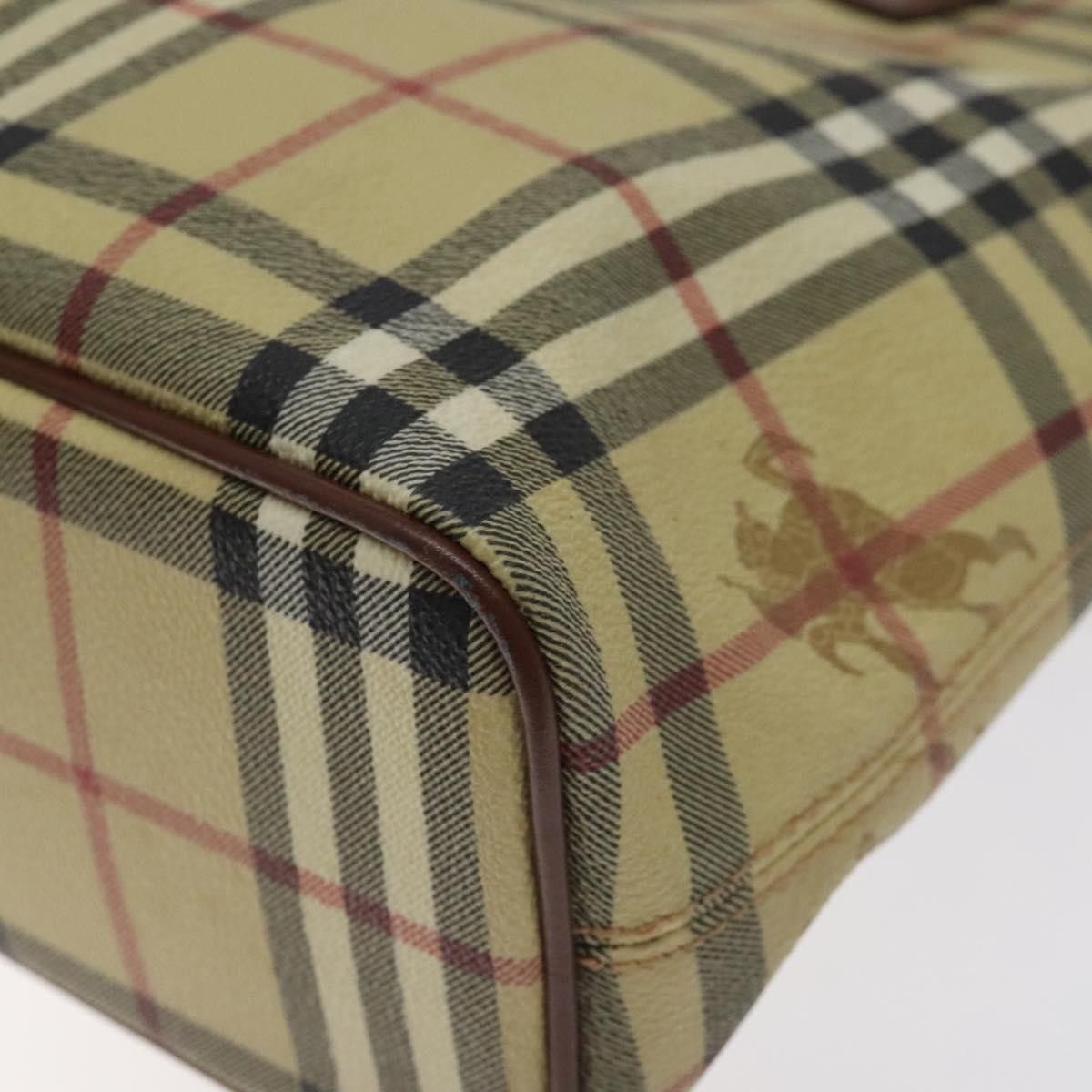 Burberry Burberry Top Handle Tote Haymarket Coated Canvas Size ONE SIZE - 11 Thumbnail