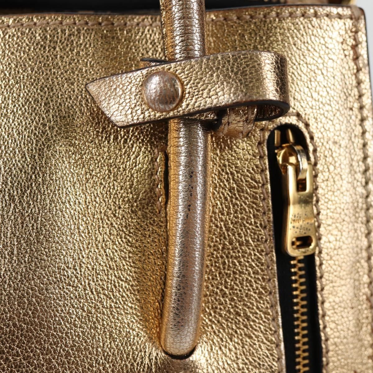 Miu Miu Miu Miu Madras Convertible Compartment Tote Leather Size ONE SIZE - 16 Thumbnail