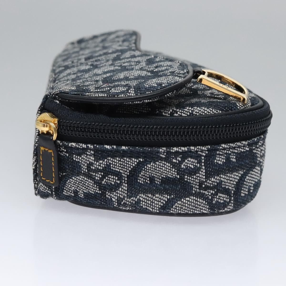 Dior Christian Dior Vintage Saddle Coin Purse Diorissimo Canvas Size ONE SIZE - 3 Thumbnail