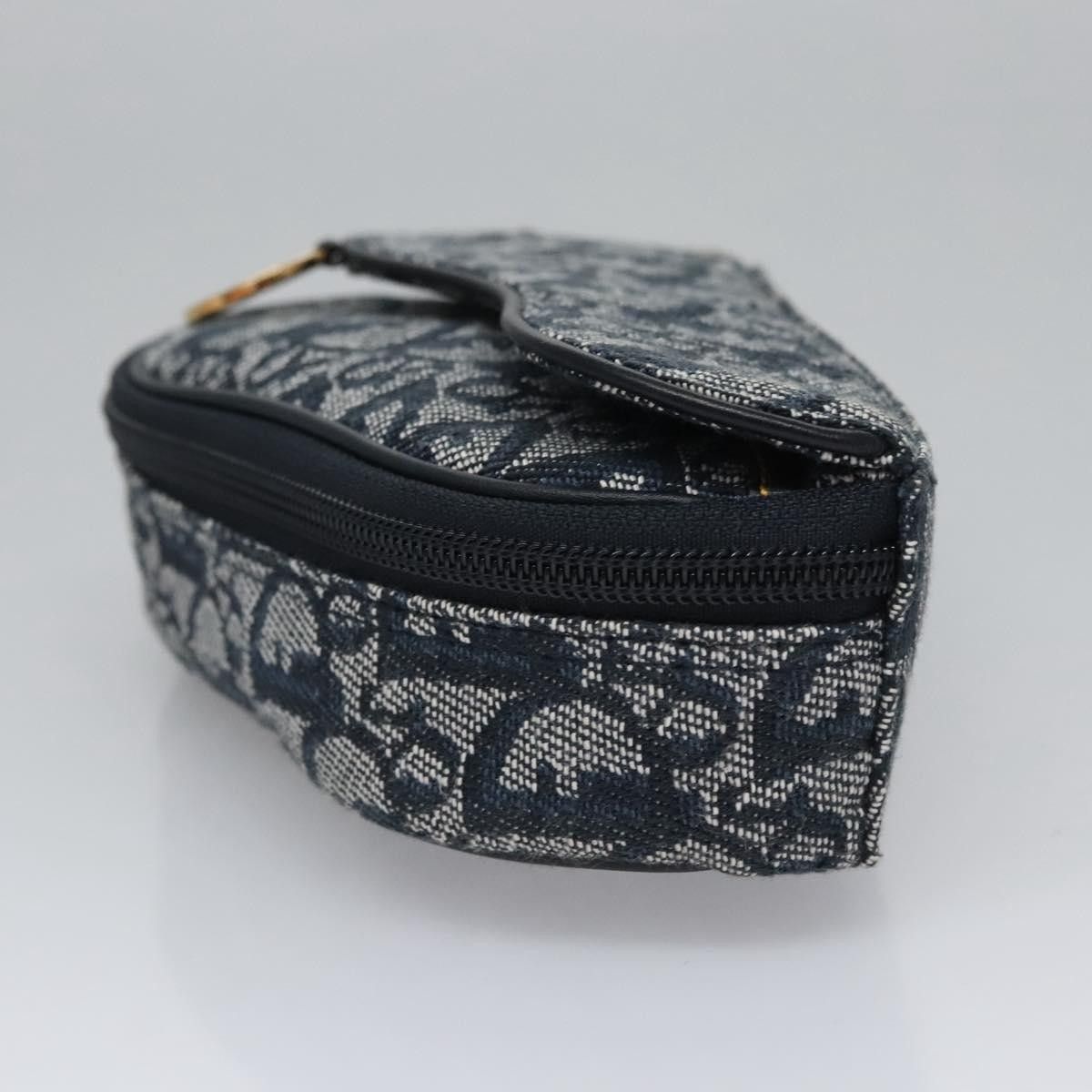 Dior Christian Dior Vintage Saddle Coin Purse Diorissimo Canvas Size ONE SIZE - 4 Thumbnail