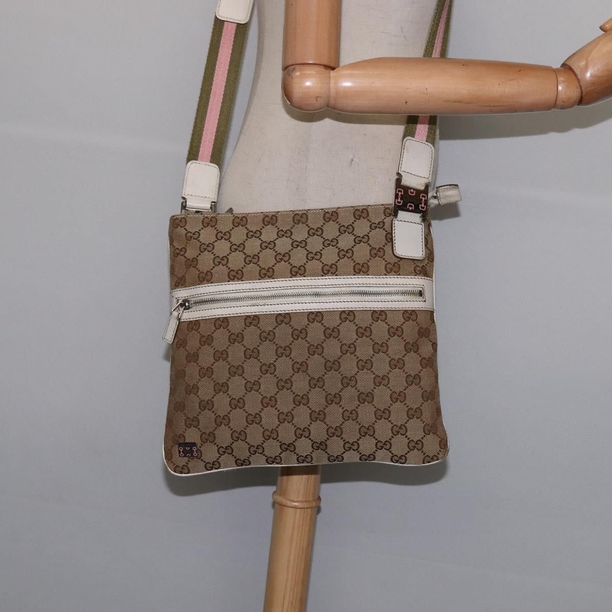 Gucci Gucci Flat Messenger Bag GG Canvas Size ONE SIZE - 14 Thumbnail