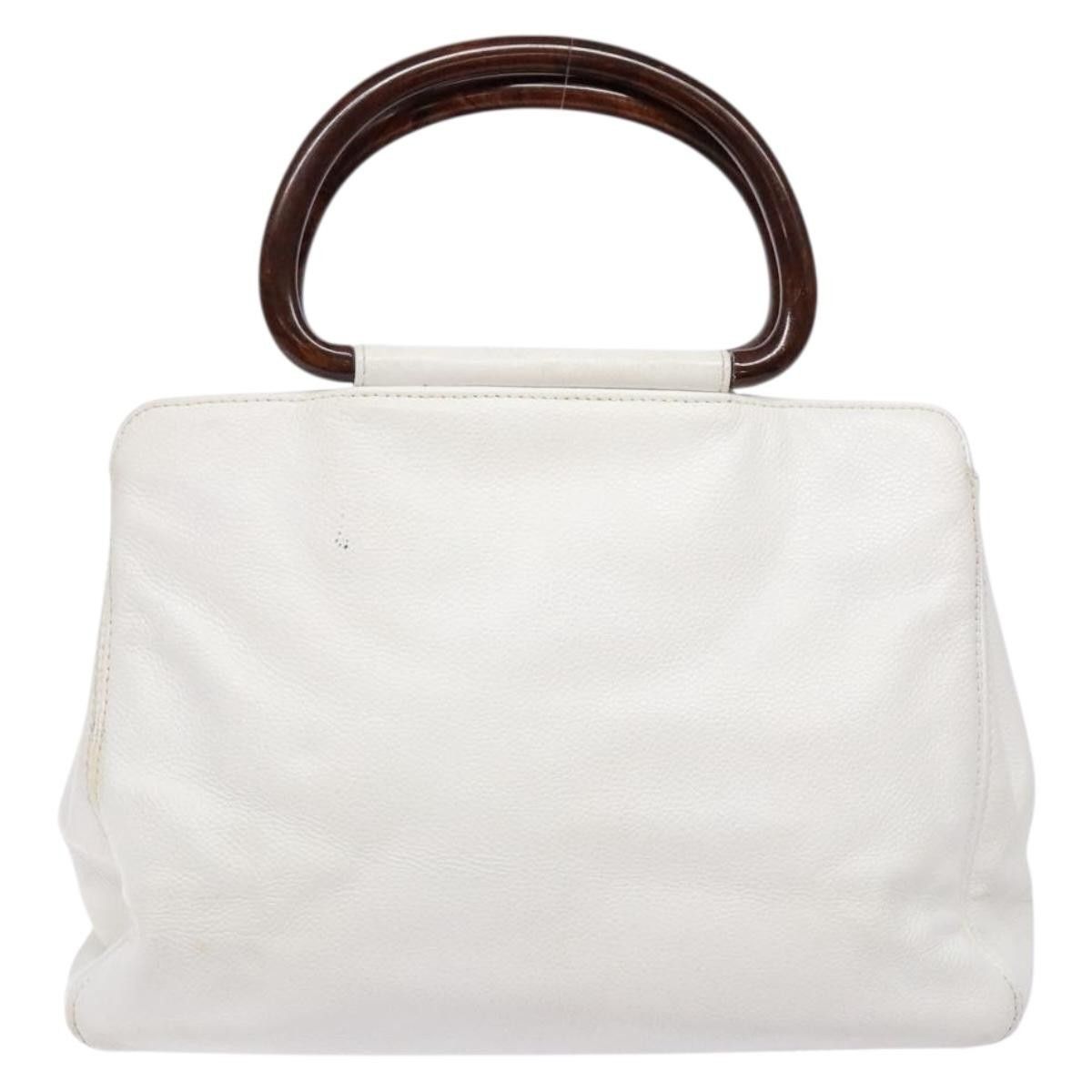 Chanel Chanel Vintage Wooden Ring Tote Leather Size ONE SIZE - 2 Thumbnail