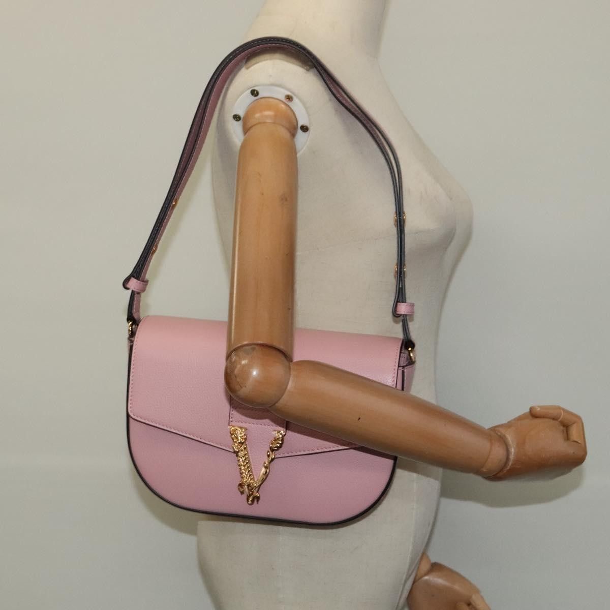 Versace Versace Virtus Flap Messenger Bag Leather Size ONE SIZE - 14 Thumbnail