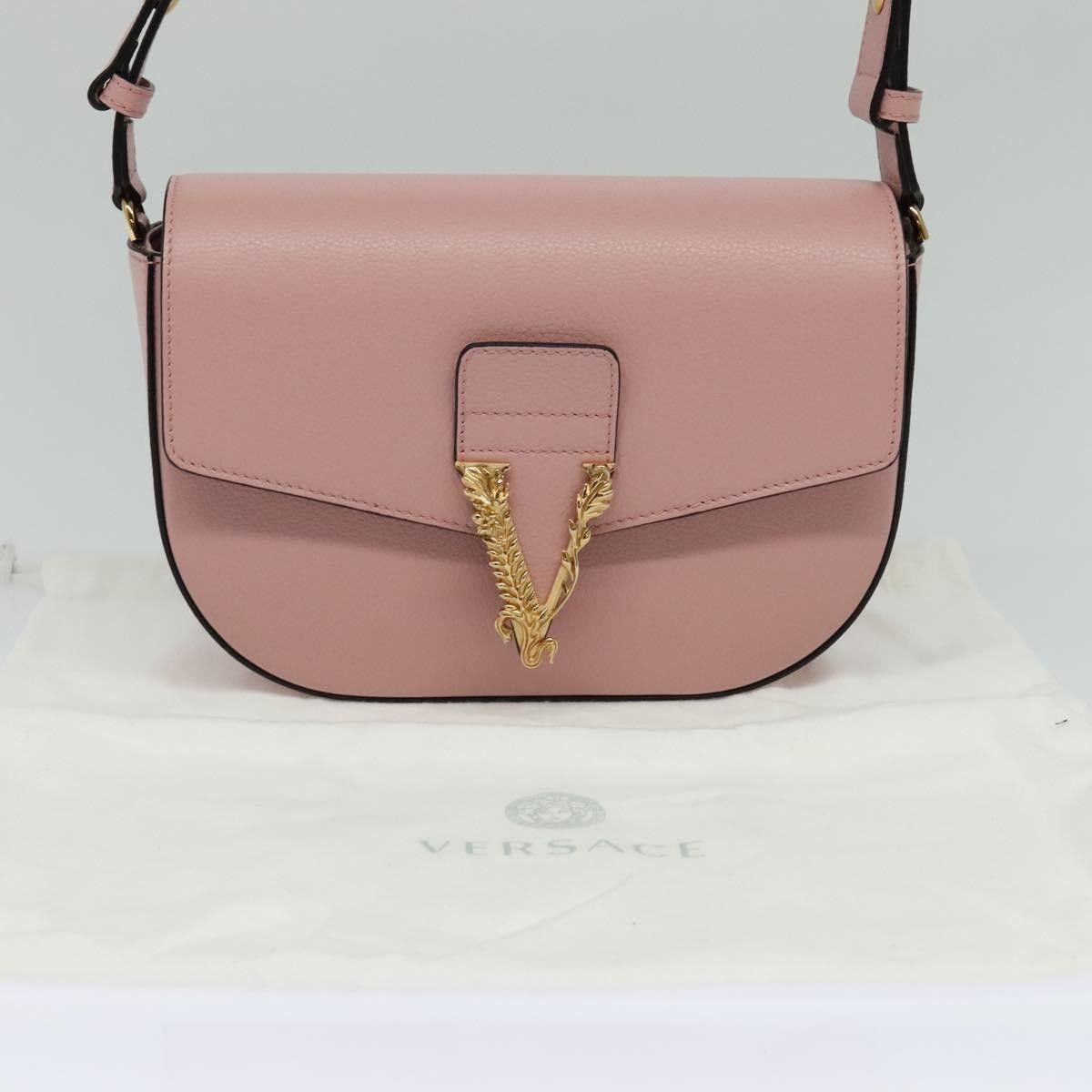 Versace Versace Virtus Flap Messenger Bag Leather Size ONE SIZE - 13 Thumbnail