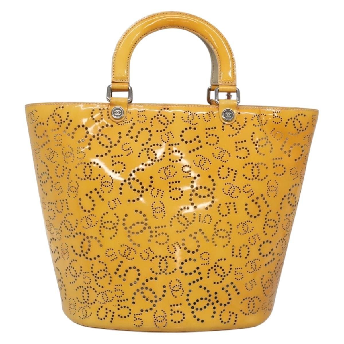 Chanel Chanel CC No.5 Shopping Tote Perforated Patent Size ONE SIZE - 2 Thumbnail
