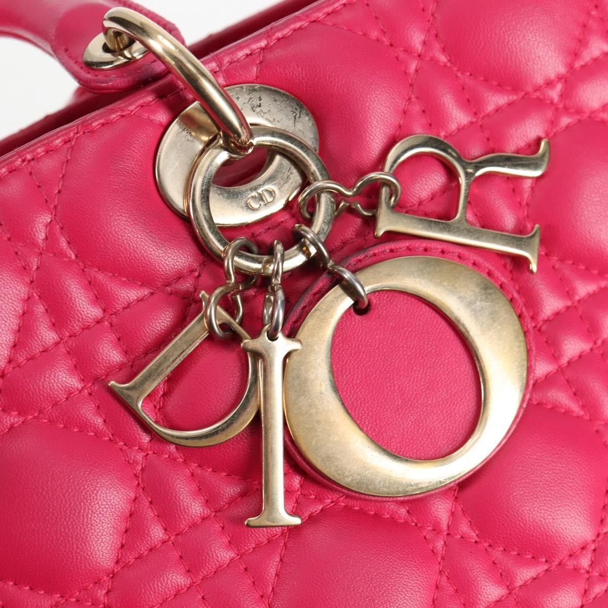 Dior Christian Dior Lady Dior Bag Cannage Quilt Lambskin Size ONE SIZE - 15 Thumbnail