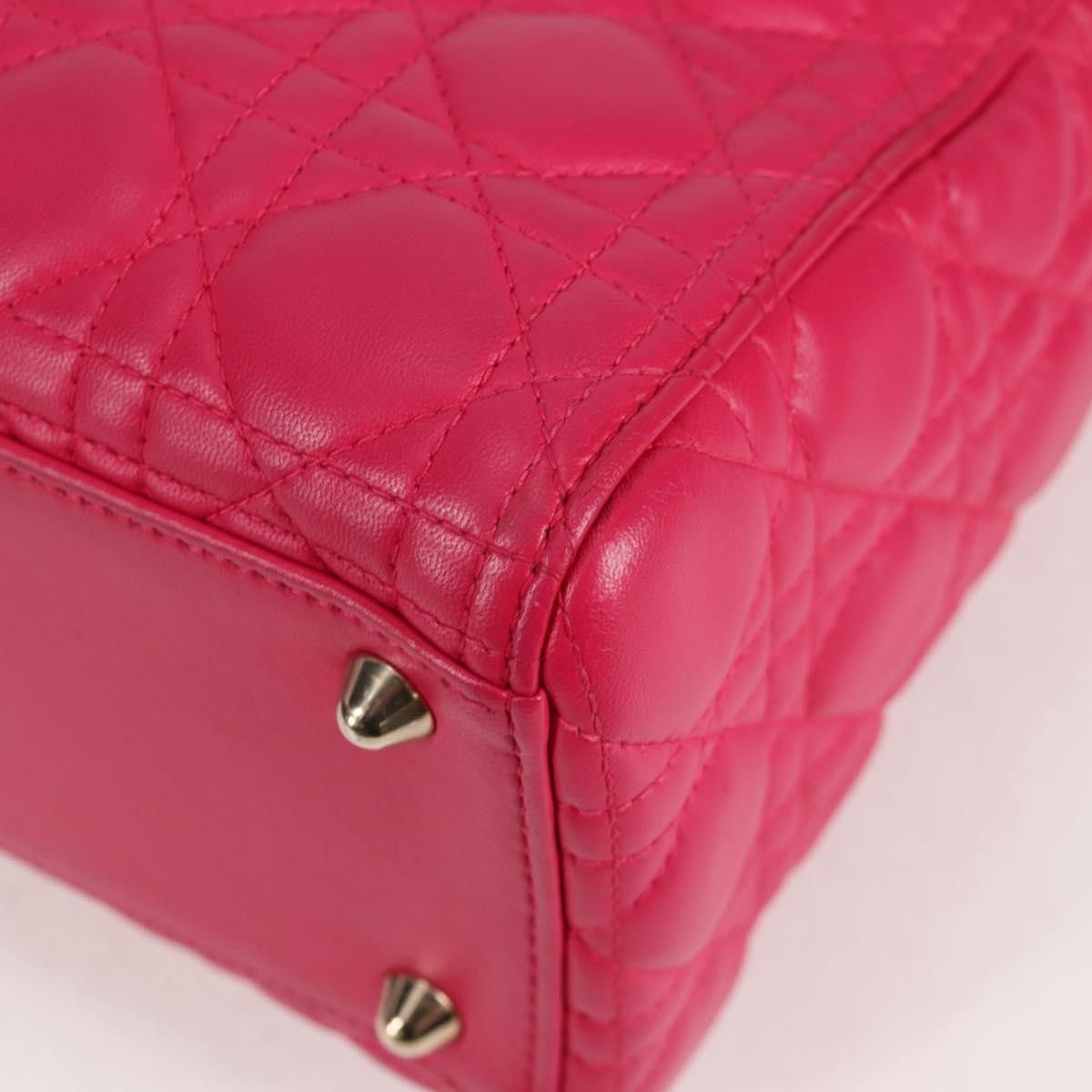 Dior Christian Dior Lady Dior Bag Cannage Quilt Lambskin Size ONE SIZE - 10 Thumbnail