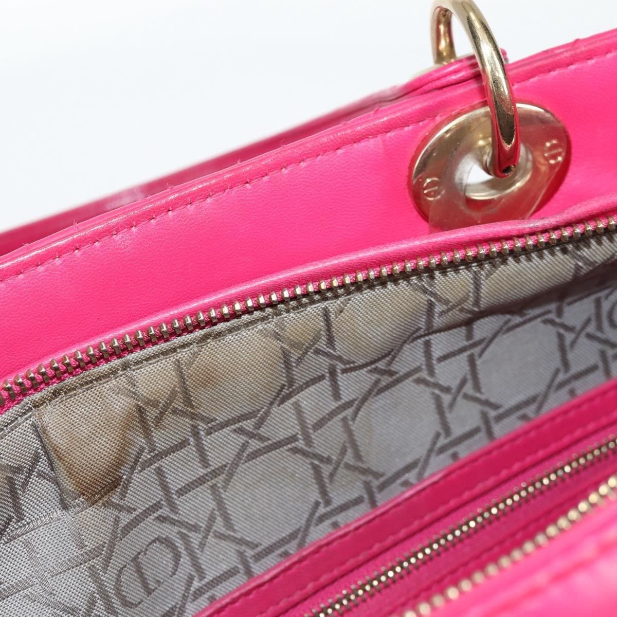 Dior Christian Dior Lady Dior Bag Cannage Quilt Lambskin Size ONE SIZE - 18 Thumbnail