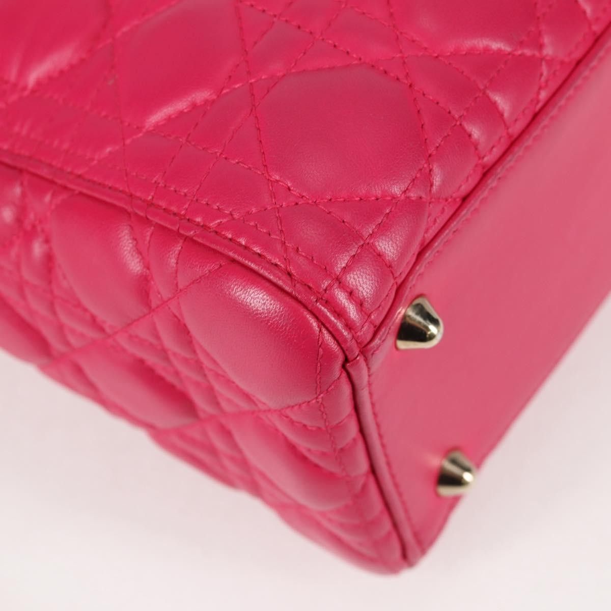 Dior Christian Dior Lady Dior Bag Cannage Quilt Lambskin Size ONE SIZE - 11 Thumbnail