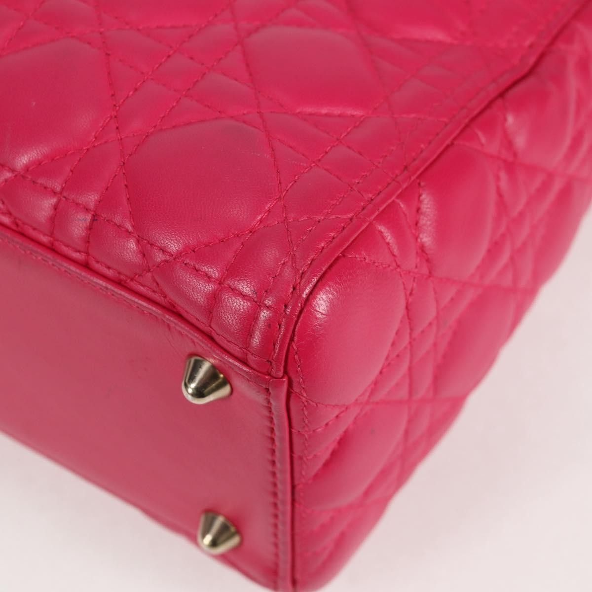 Dior Christian Dior Lady Dior Bag Cannage Quilt Lambskin Size ONE SIZE - 9 Thumbnail