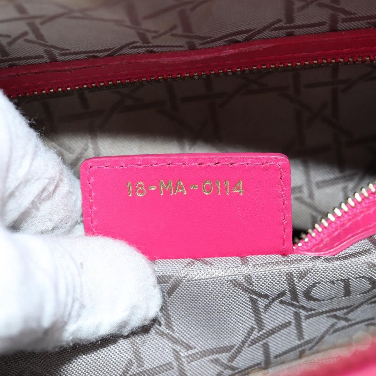 Dior Christian Dior Lady Dior Bag Cannage Quilt Lambskin Size ONE SIZE - 7 Thumbnail