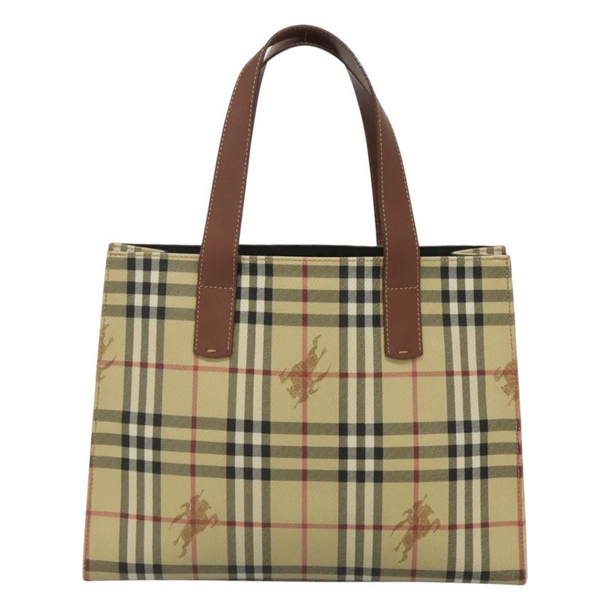 Burberry Burberry Top Handle Tote Haymarket Coated Canvas Size ONE SIZE - 17 Thumbnail