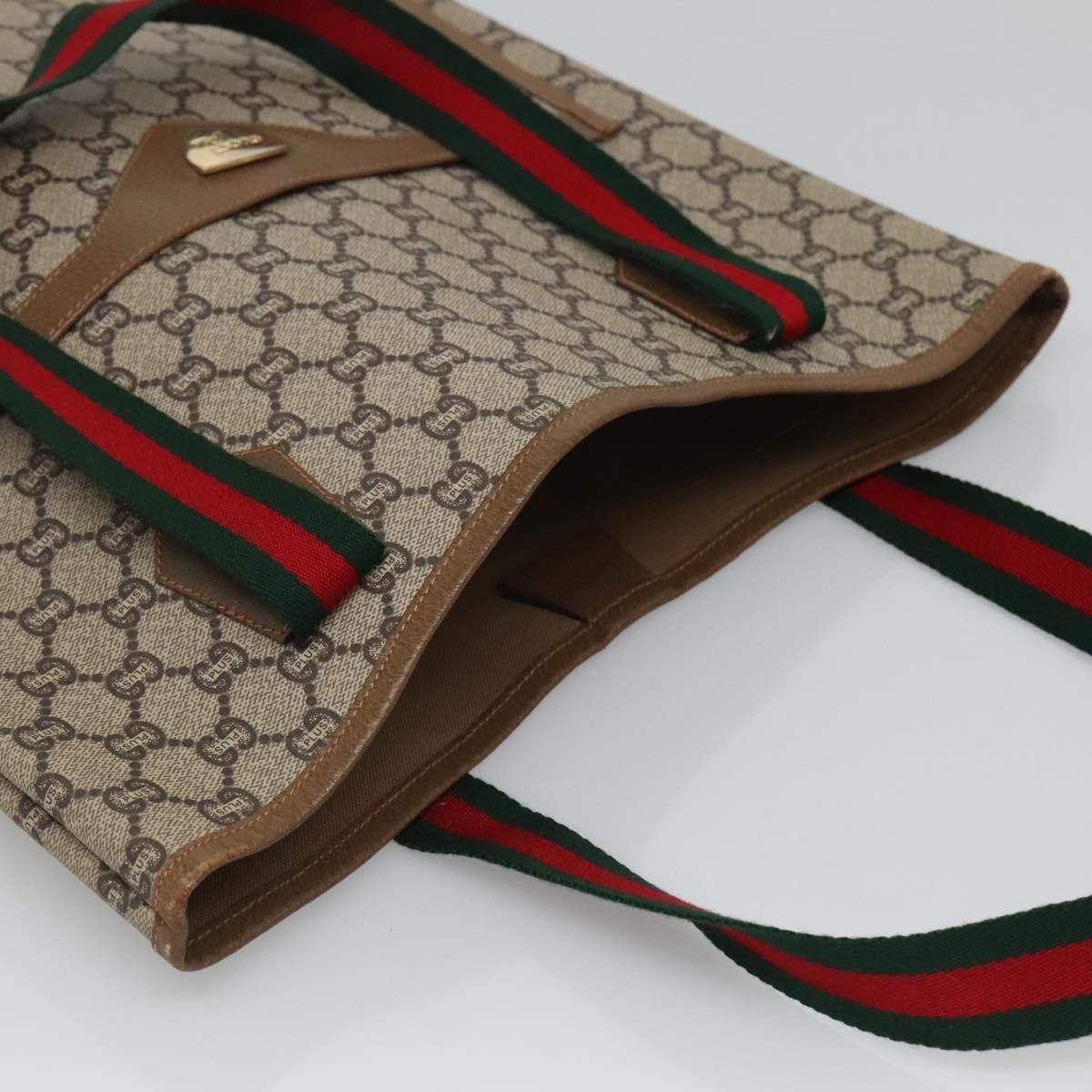 Gucci Gucci Vintage Web Strap Tote GG Coated Canvas Size ONE SIZE - 15 Thumbnail