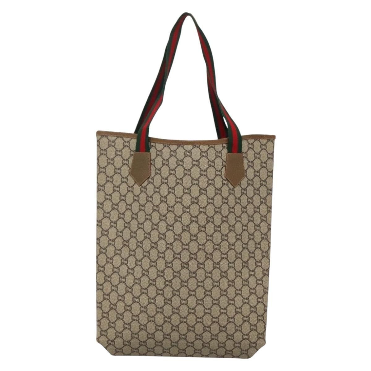 Gucci Gucci Vintage Web Strap Tote GG Coated Canvas Size ONE SIZE - 2 Thumbnail