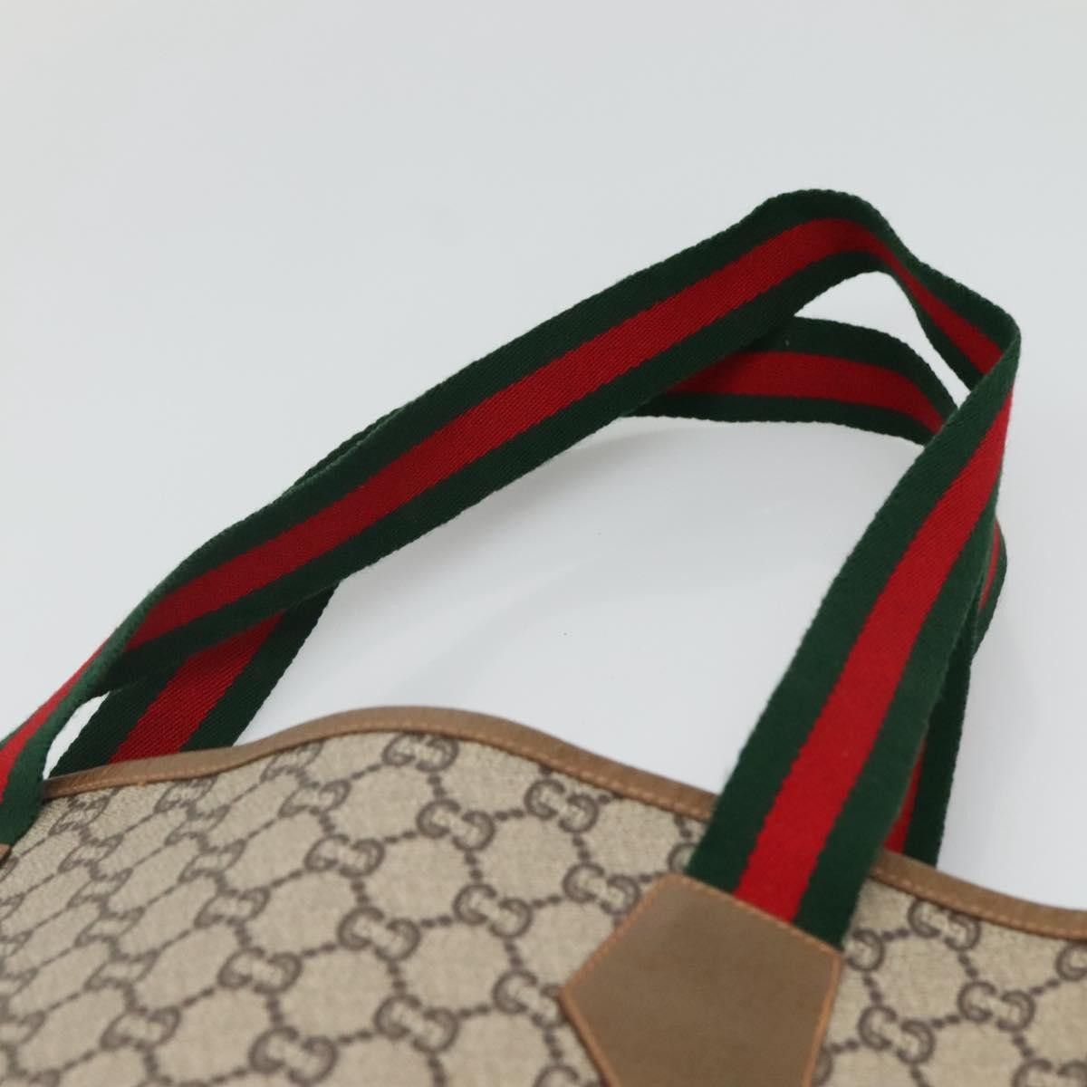 Gucci Gucci Vintage Web Strap Tote GG Coated Canvas Size ONE SIZE - 16 Thumbnail