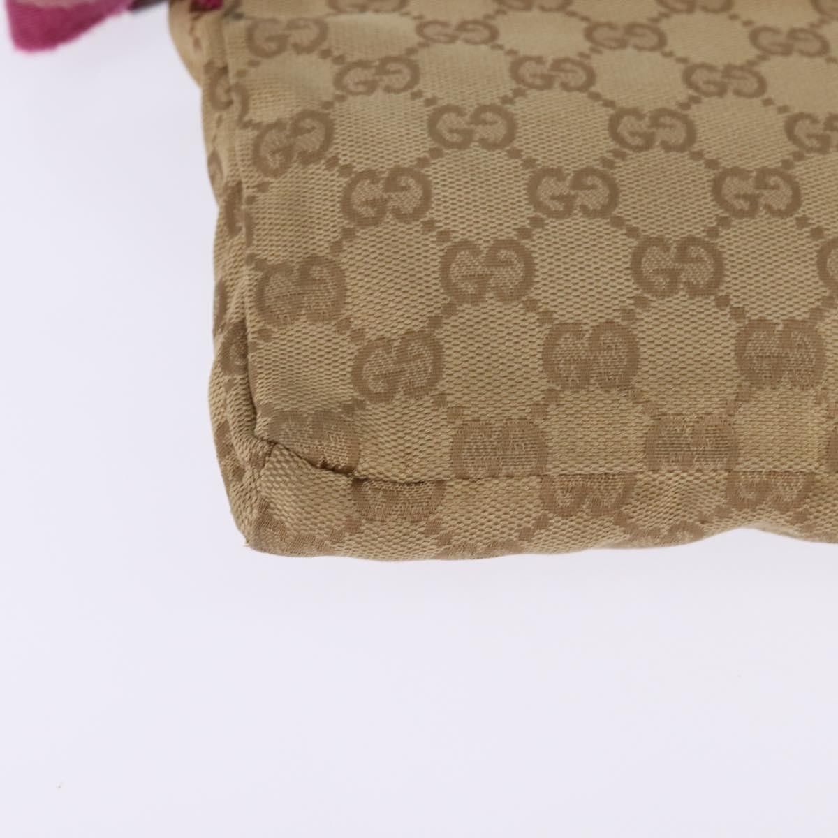 Gucci Gucci Vintage Double Belt Bag GG Canvas with Leather Size ONE SIZE - 11 Thumbnail