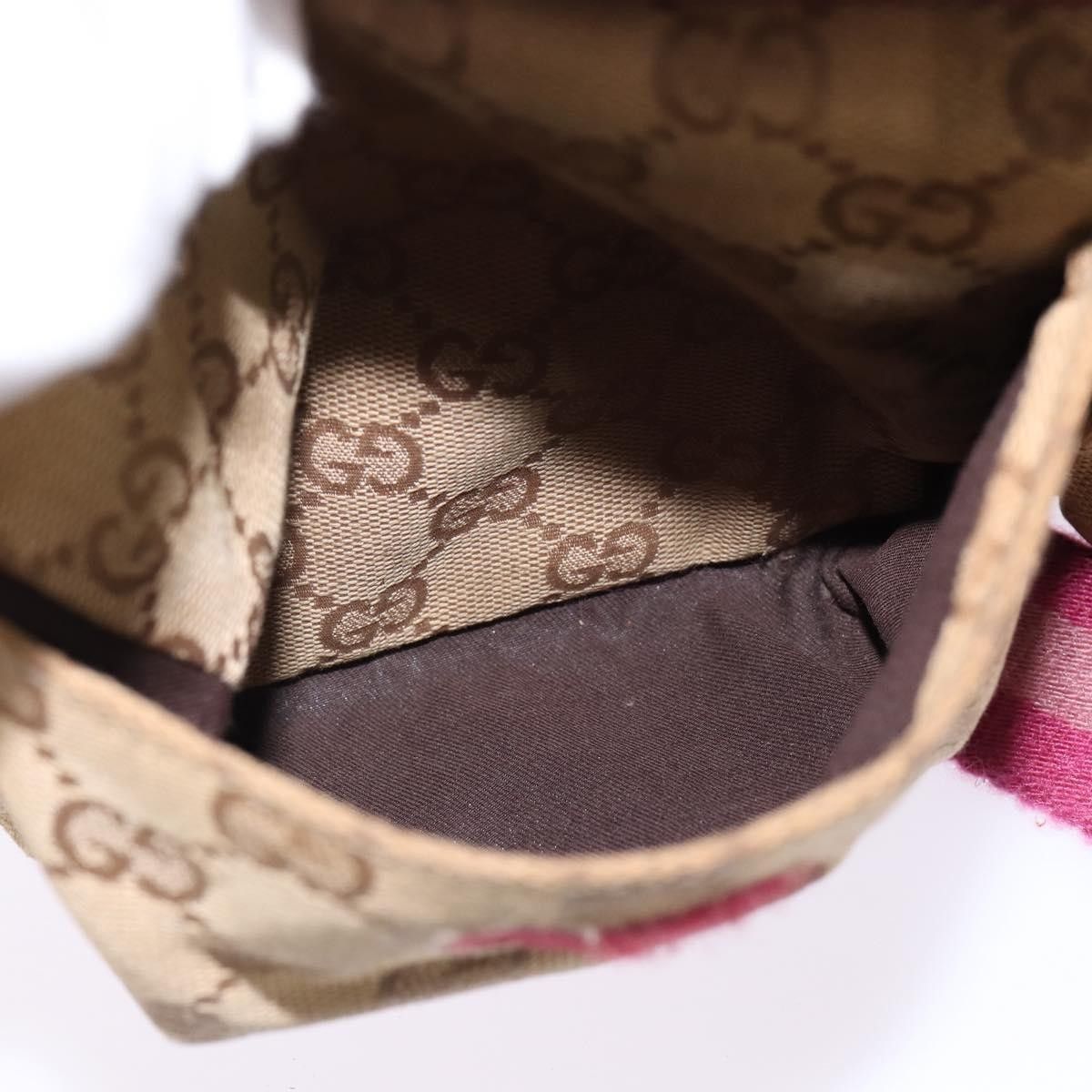 Gucci Gucci Vintage Double Belt Bag GG Canvas with Leather Size ONE SIZE - 18 Thumbnail
