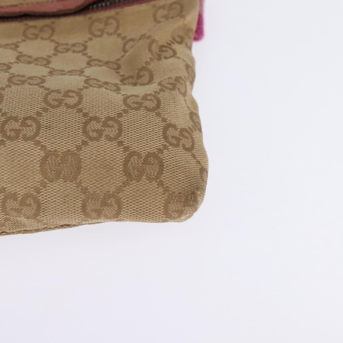 Gucci Gucci Vintage Double Belt Bag GG Canvas with Leather Size ONE SIZE - 12 Thumbnail